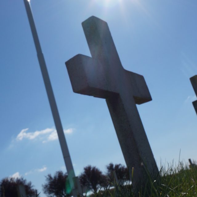 Tombe d'un soldat français à la Nécropole de la Targette
