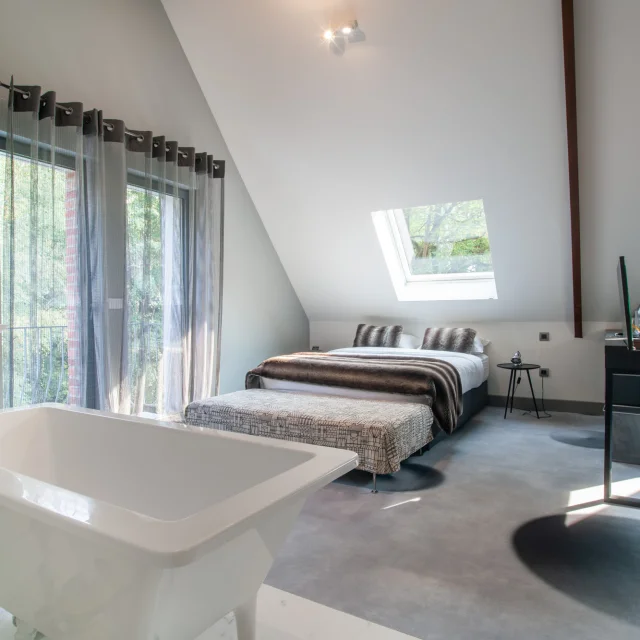 Une des 4 chambres du Domaine des Loups